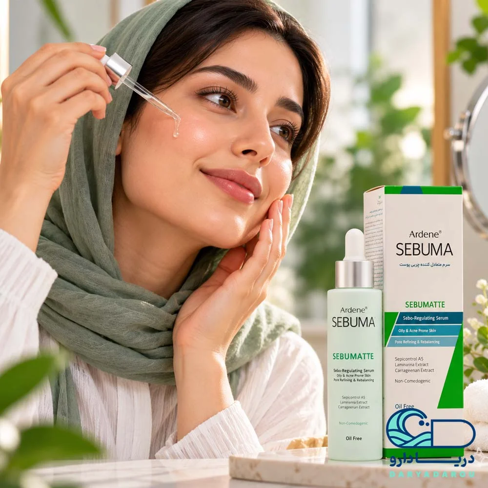 سرم متعادل کننده چربی پوست آردن سبوما