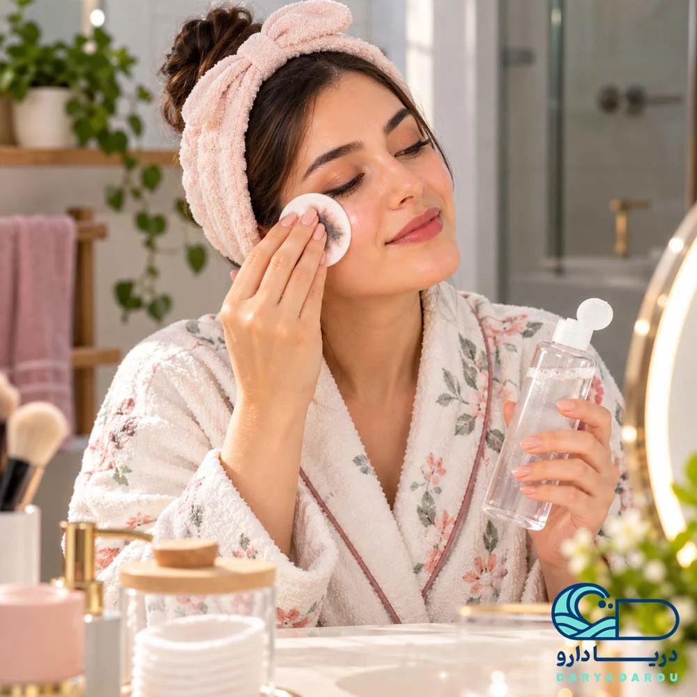 محلول پاک کننده آرایش اسکین وان