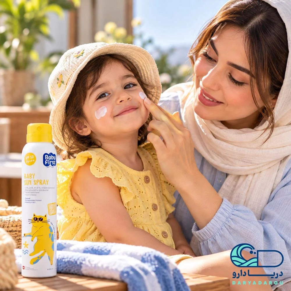 اسپری ضدآفتاب کودکان بیبی فرست SPF50