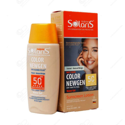 آردن سولاریس COLOR NEWGEN ضدآفتاب لوسیون آبی فاقد چربی رنگی بژ طبیعی
