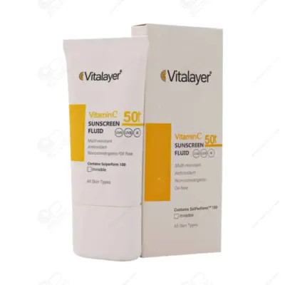 ویتالایر فلوئید ضد آفتاب بی‌رنگ ویتامین سی SPF50