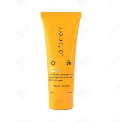لافارر ضدآفتاب و ضدلک بی‌رنگ مخصوص پوست چرب SPF30