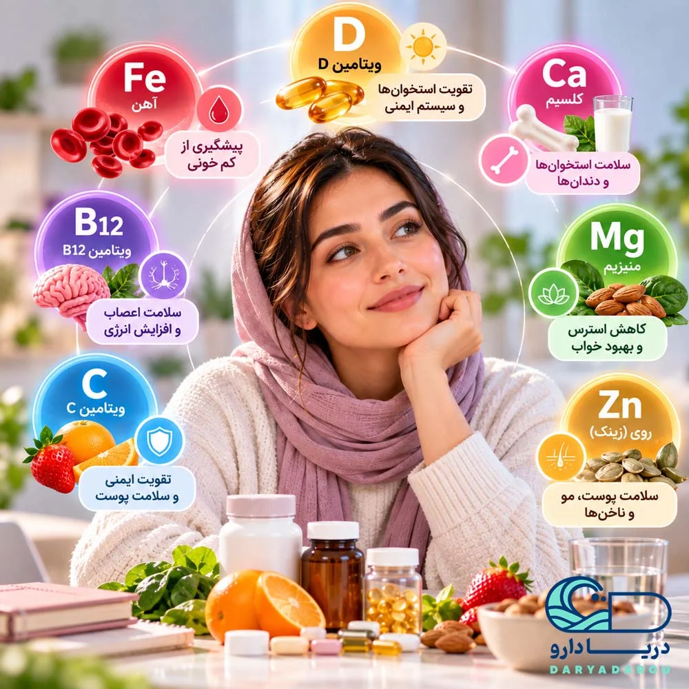 ویتامین‌های ضروری زنان