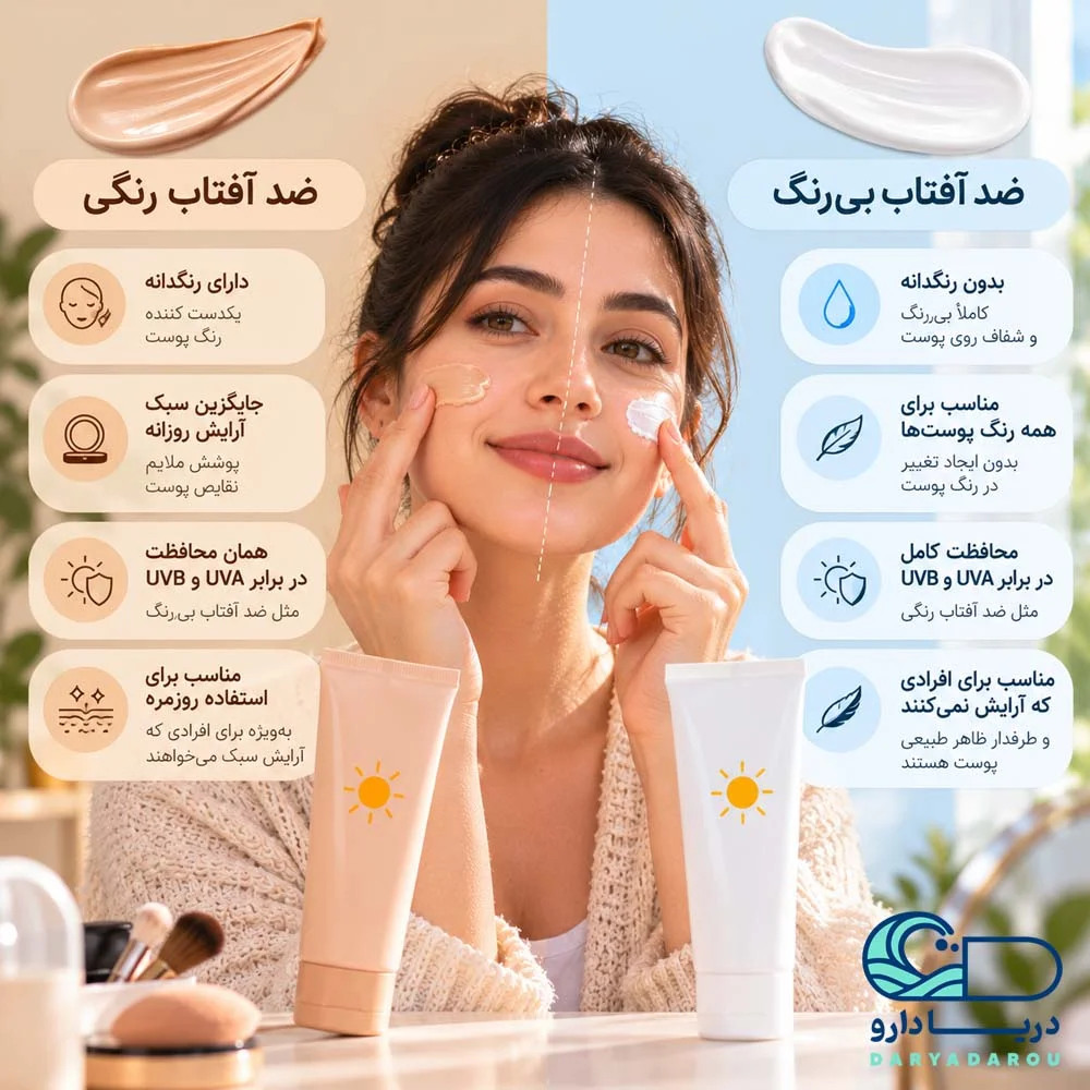 ضد آفتاب رنگی
